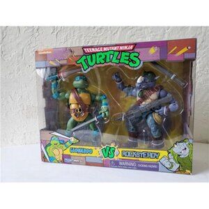Teenage Mutant Ninja Turtles Classic Leonardo vs. Rocksteady 2-Pk Action Figure
